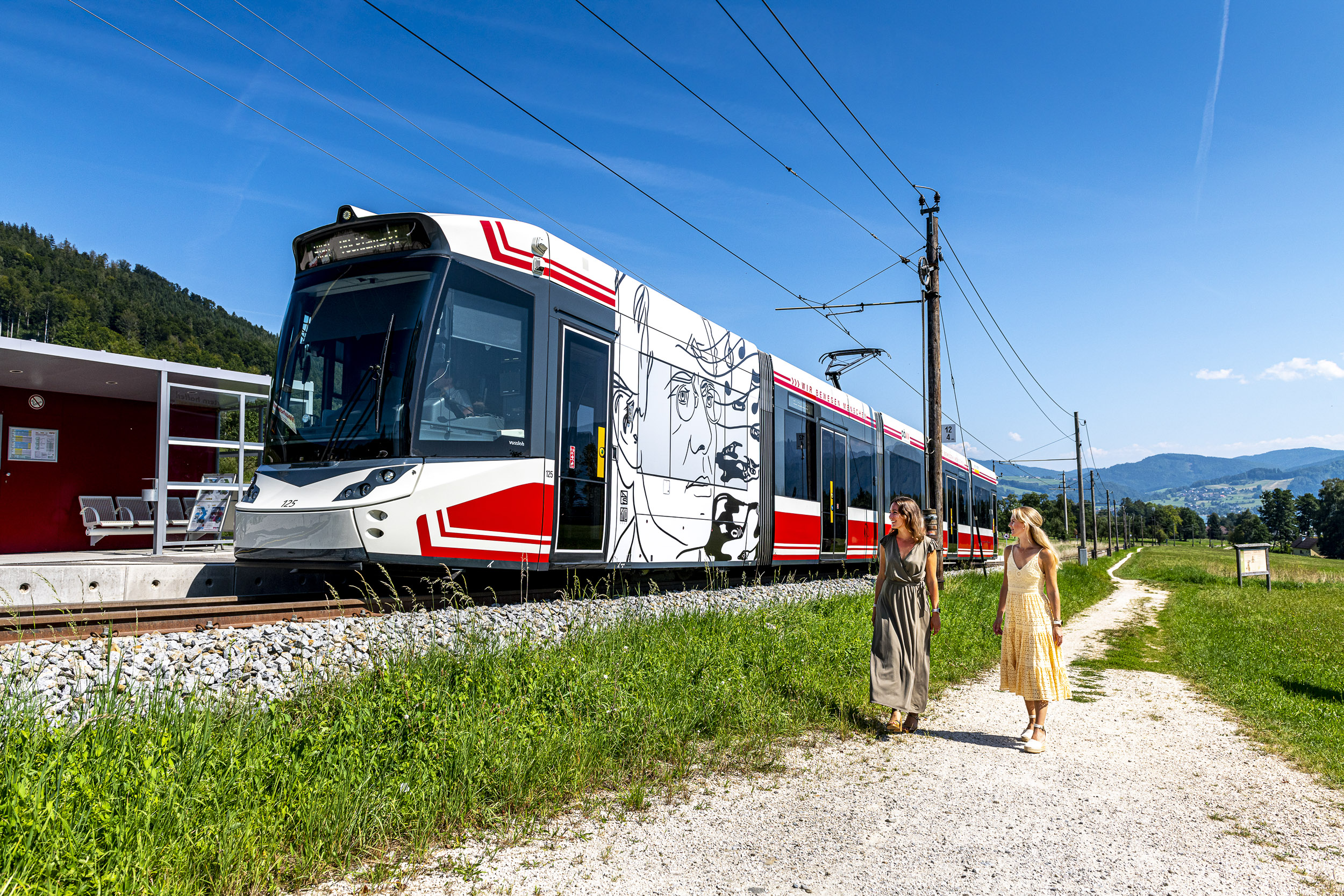 Der Künstlerzug der Atterseebahn mit Gustav Mahler und Gustav Klimt
